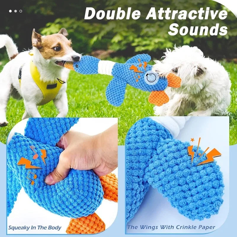 🐾🧸 Indestructible Squeaky Plush Toy – For Aggressive Chewers