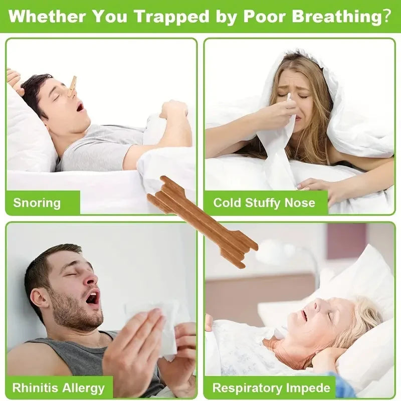 🌙😴 Anti-Snoring Breath Nasal Strips – 10/50 PCS Nose Patches for Easier Breathing & Better Sleep