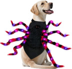 LED Spider Dog Costume – Funny Halloween Outfit for Large Dogs