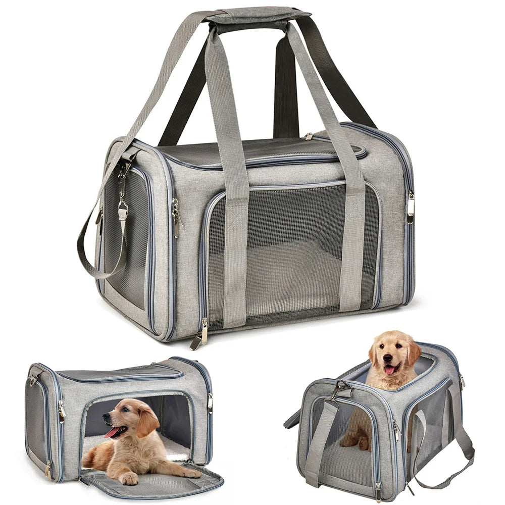 Soft Pet Carrier Backpack – Small Dog & Cat Travel Bag