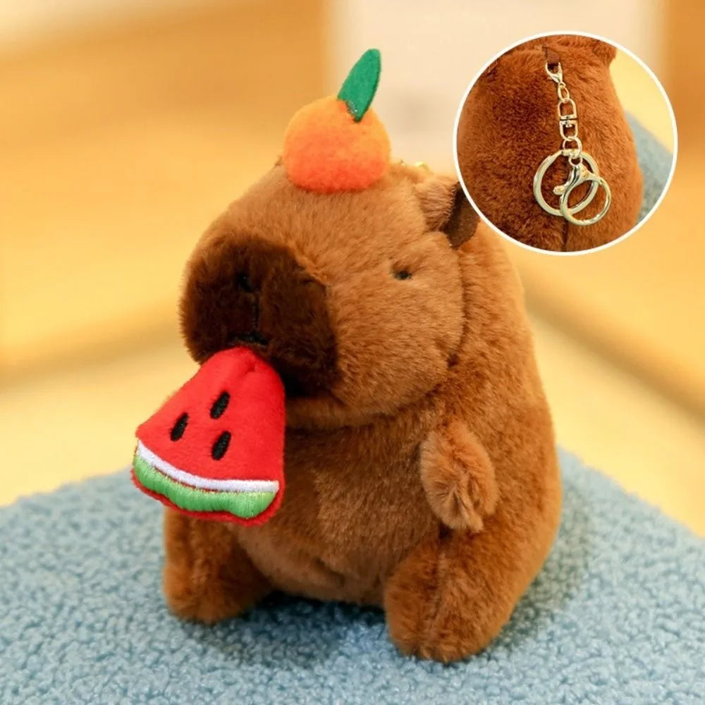 🦫🪽 Cute Capybara Plush Toy – Fluffy Anime Stuffed Animal with Hoodie & Wings | Small Simulation Doll Gift