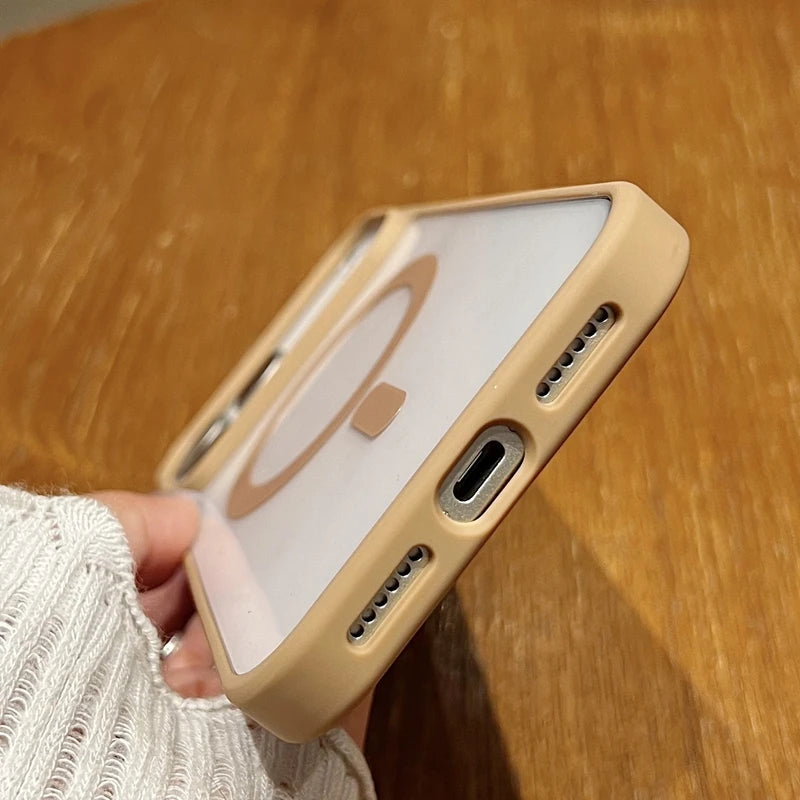 Clear Magnetic MagSafe Case for iPhone 17 / 17 Air / 17 Pro Max 📱 | Shockproof, Slim & Anti-Scratch Candy Color Cover