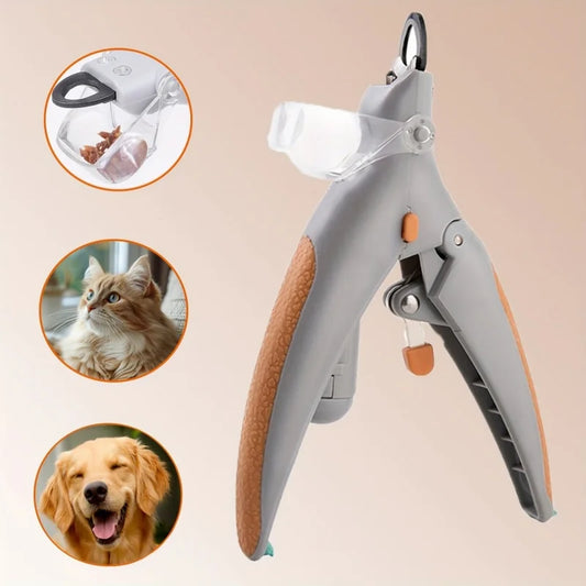 ✂️🐶🐱 Pet Nail Clippers with LED Light – Polishing & Cleaning Kit