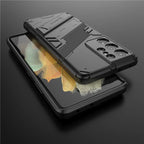 Solid Armor Cyber Shockproof Case with Stand for Samsung Galaxy