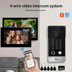 🔔📹 High Quality Video Doorbell Intercom System | Large Screen Smart Videophone 🔐 | Tuya Smart 5-in-1 Unlock 1080P for Home & Apartment