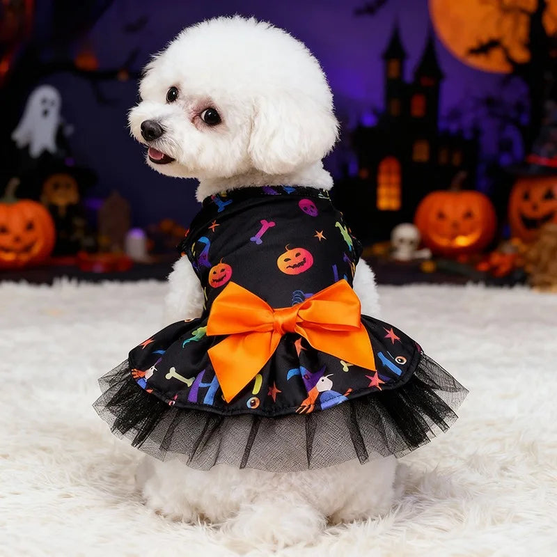 Halloween Witch Costume Set – Cape & Hat for Cats & Dogs
