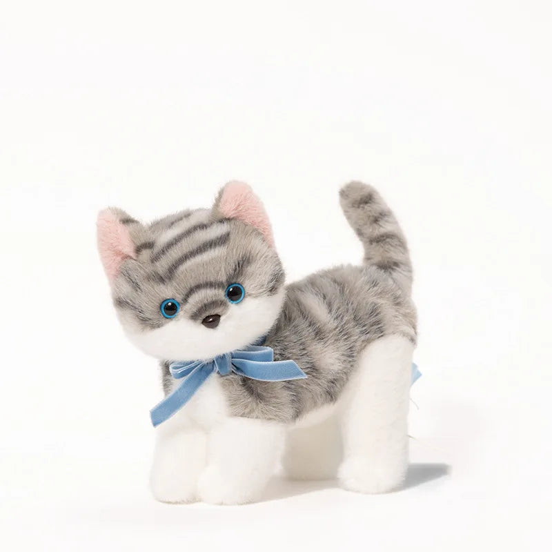 🐱🧸 5.9 inches Simulation Cat Plush Doll – Cute Stuffed Animal for Home Decoration & Kids Gifts