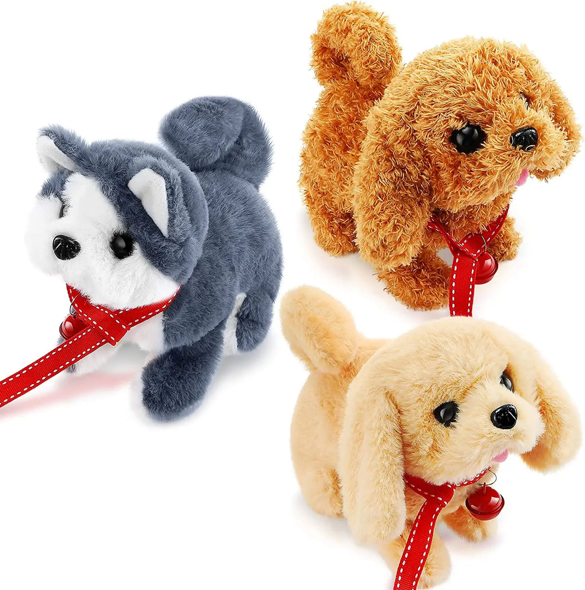 🐶🤖 7" Electric Walking Puppy Plush Toy – Interactive Robot Dog with Barking & Tail Wagging