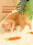 🥕🐱 Cat Carrot Chew Toy – Hemp Rope Teeth Grinding Interactive Toy