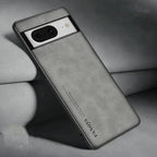 Sheepskin Leather Silicone Bumper Case for Google Pixel Series