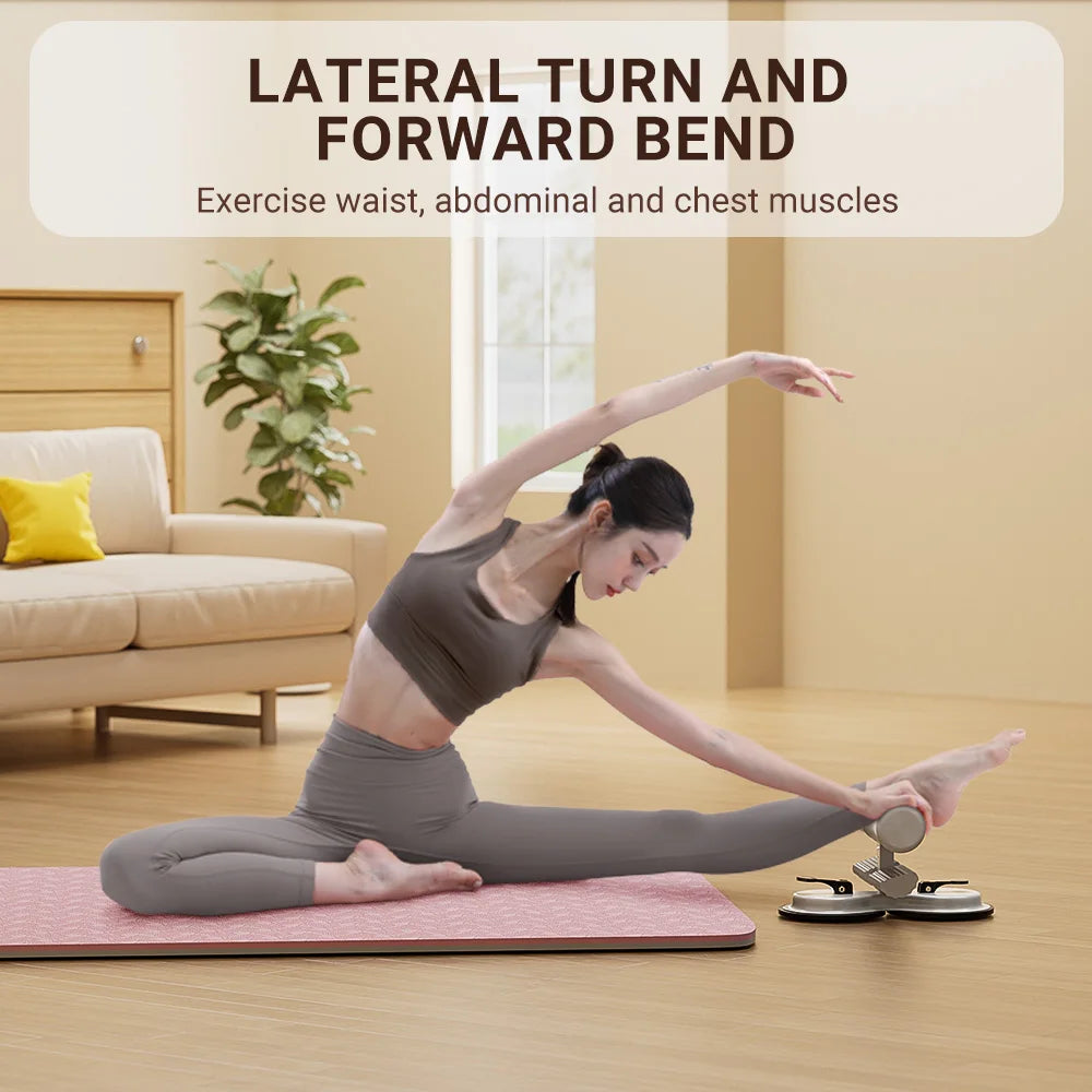 Sit-Up/Rowing Assistant with Suction Cups