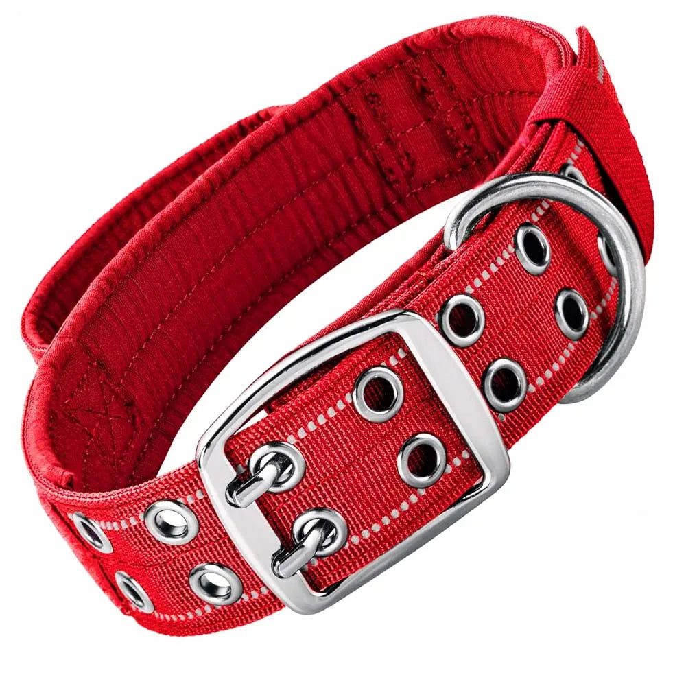 🐕🛡️ Tactical Dog Collar with Handle – Heavy Duty Double Buckle