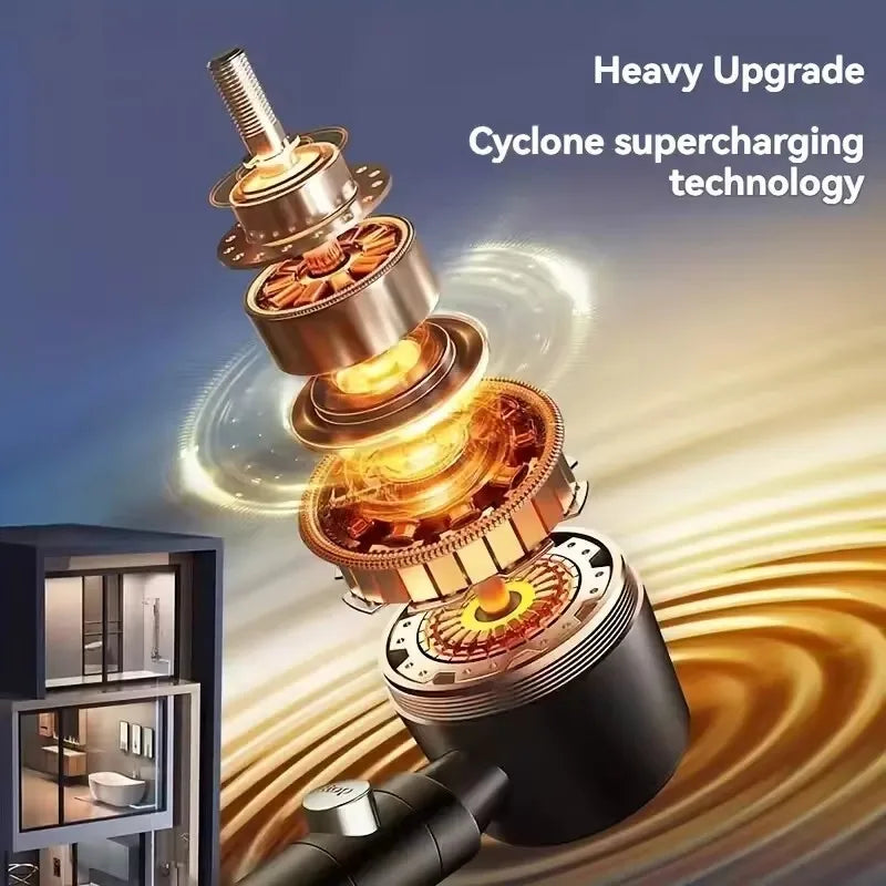 🚿💧 High Pressure Water-Saving Filter Shower Head – 5 Spray Modes Handheld Shower with One-Button Stop | Bathroom Accessories Set