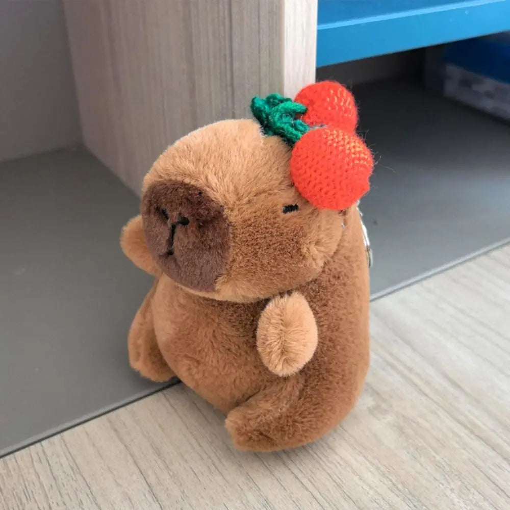 🦫🪽 Cute Capybara Plush Toy – Fluffy Anime Stuffed Animal with Hoodie & Wings | Small Simulation Doll Gift