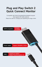 🎮🔗 Hagibis Switch 2 Dock – 4K@60Hz USB-C to HDMI with 100W PD