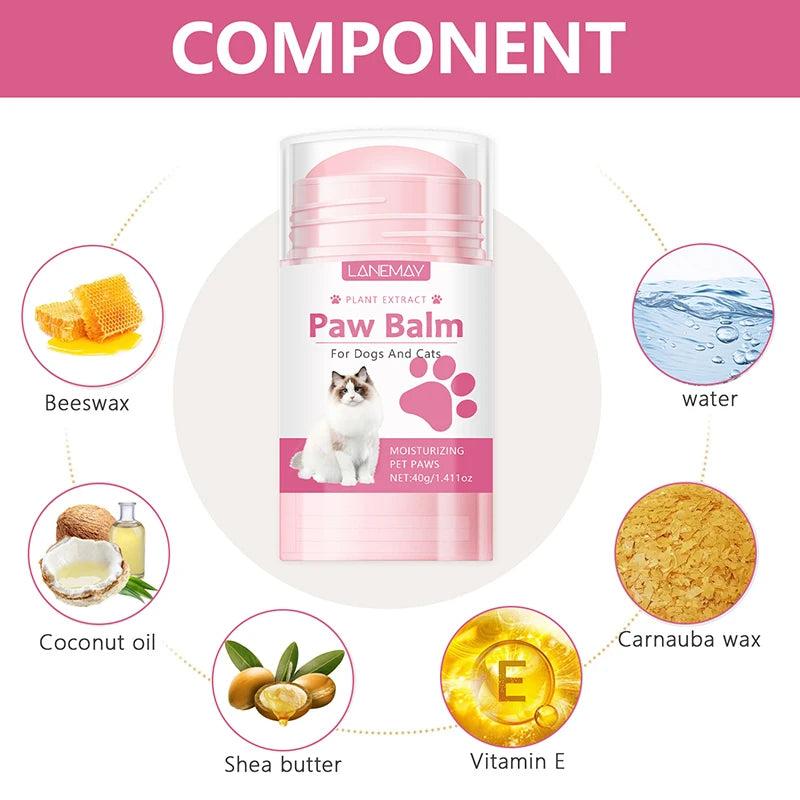 40g Cats Paw Protector Cream Cat Nose And Paw Balm Pet Feet Moisturizer Foot Cream For Dog Crack Feet Repair Pet Accessories
