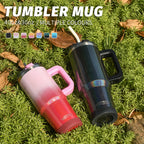WATERSY 30oz / 40oz Insulated Tumbler – Stainless Steel Travel Mug with Handle & Straw 💧✨