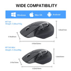 🖱️⚡ Rapoo MT760L / MT760M Multi-Mode Rechargeable Wireless Mouse – 4000 DPI
