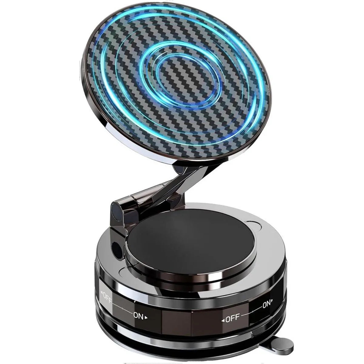 Upgraded 360° Vacuum Magnetic Phone Holder | Hands-Free Car Mount 🚗 | Suction Cup Magnetic Phone Stand for Car, Gym, Mirror, Kitchen & More ✨