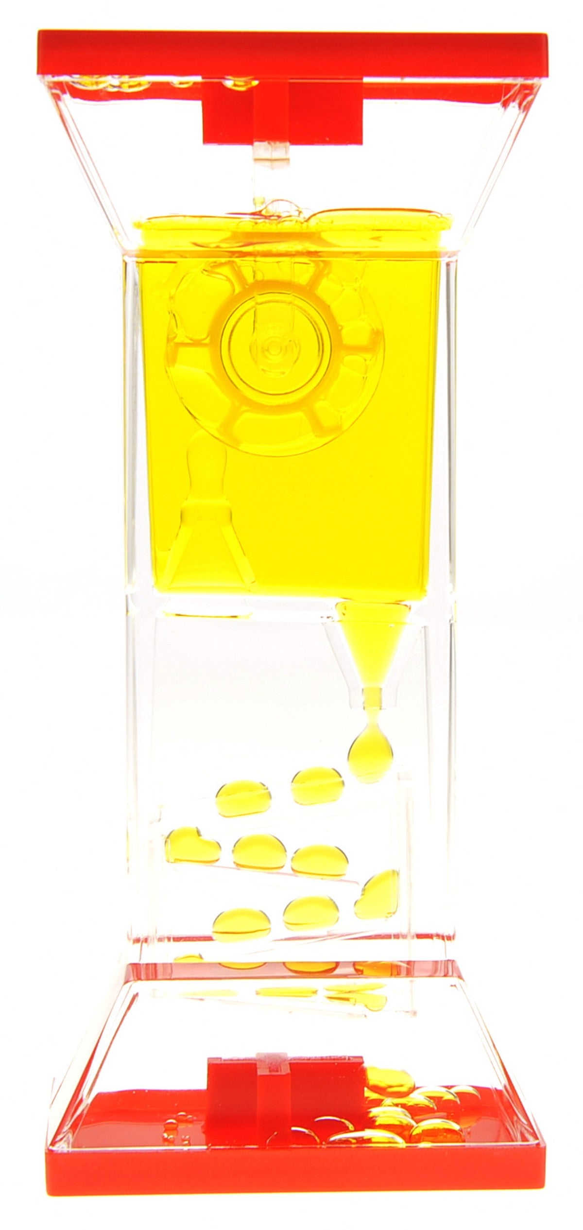 Liquid motion visual sensory toy with colorful flowing bubbles