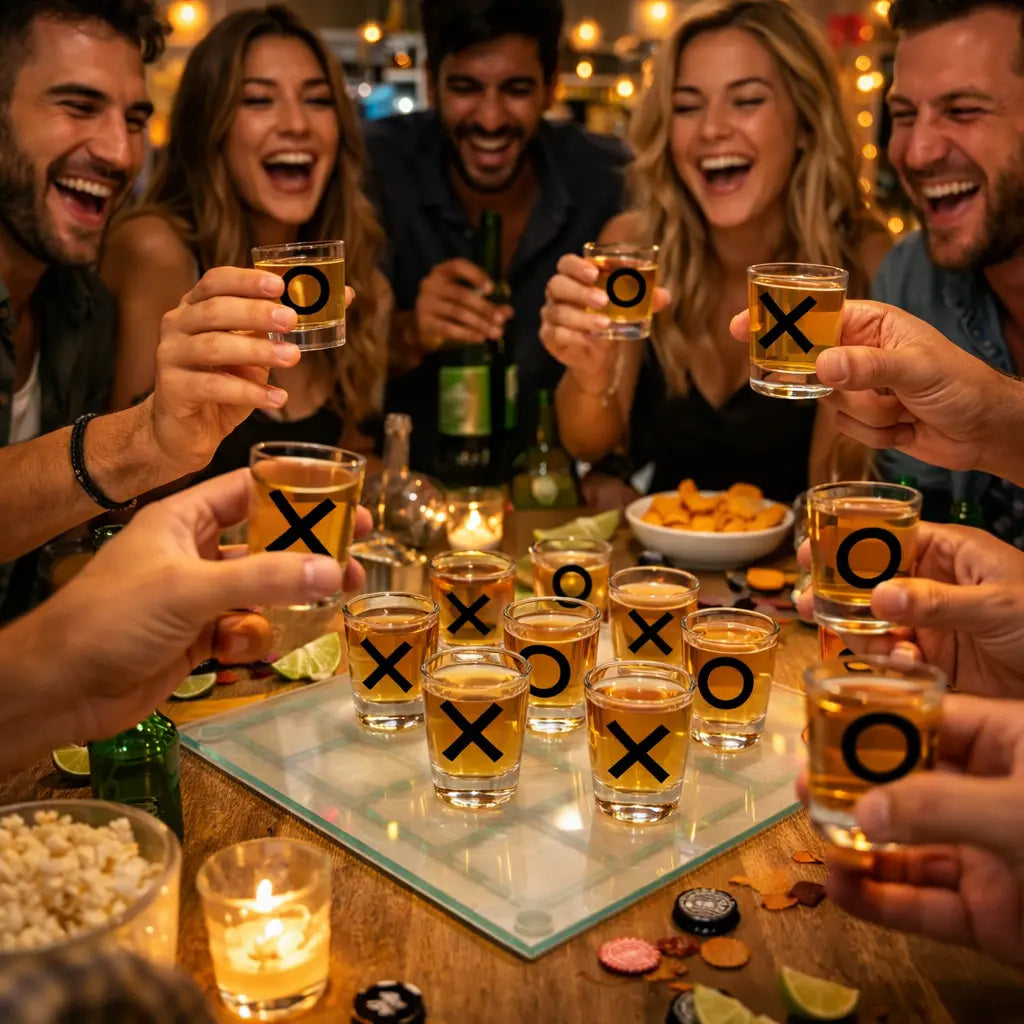 🍹 Drinking Tic Tac Toe Game – Fun Adult Party Game with Cups & Shots G8Central