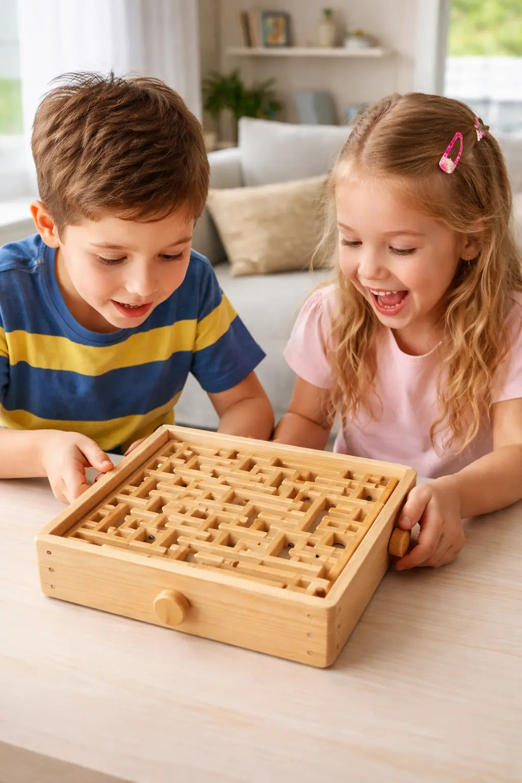 Wooden Labyrinth Maze Game – Classic Balance Puzzle Toy | 12 inches G8Central