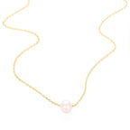✨💛 SUNIBI 2024 New Fashion Stainless Steel Pendant Necklace 🤍 | Gold Color Imitation Pearl Jewelry for Women 💎 | Wholesale Friendly