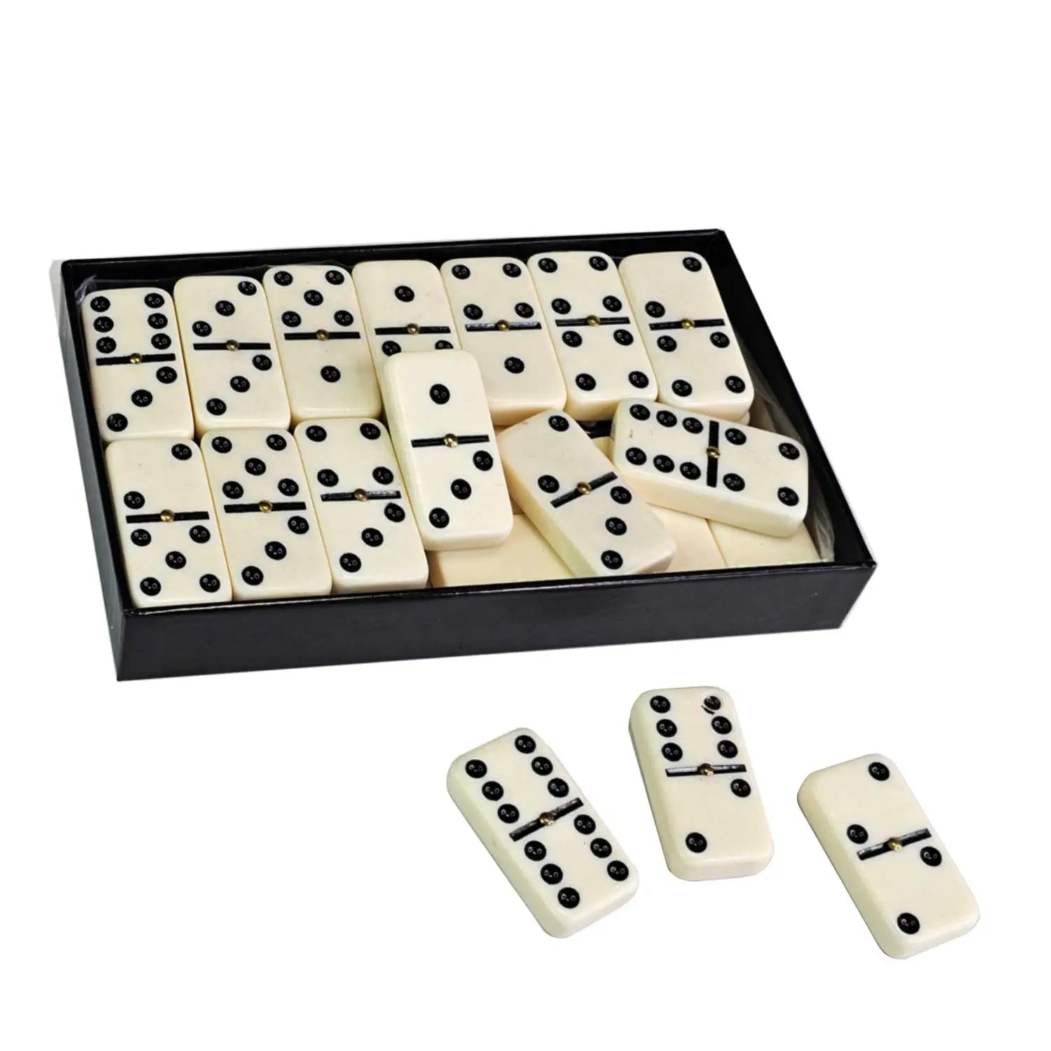 Double 6 JUMBO Dominoes With Spinners | IVORY G8Central