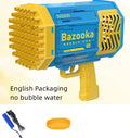 Bubble Gun Rocket 69 Holes Soap Bubbles Machine Gun Shape Automatic Blower With Light Toys For Kids Pomperos G8Central.com