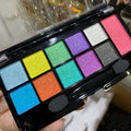 Blue Green Purple Yellow Eye Makeup Palette – Colorful Eyeshadow Collection ✨
