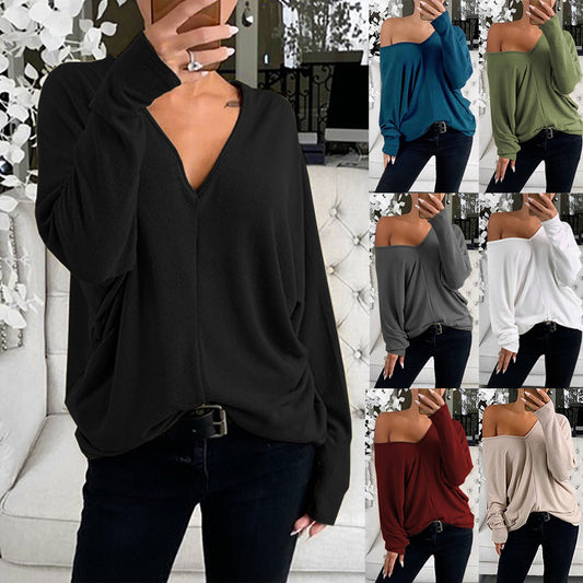 V-Neck Drop Shoulder T-Shirt