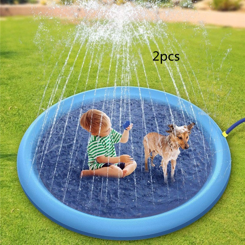 Kid Pet Simulation Sea Level Outdoor Inflatable Splash Mat Water Spray Game Pad Kids Educational Toys For Children Gift