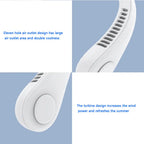 Hanging Neck Fan Portable Cooling Fan USB Leafless 360 Degree Neckband Fan 78 Surround Air Outlets 4000Mah Rechargeable g8central.com