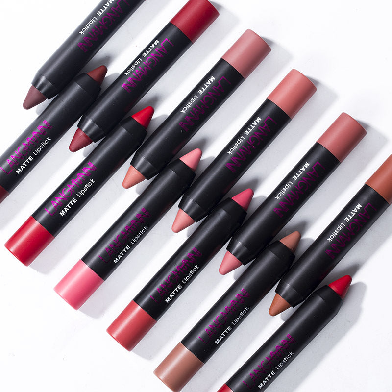 12 Non-Stick Cup Matte Lipstick Set – Long Lasting Liquid Lip Gloss Collection 💄✨