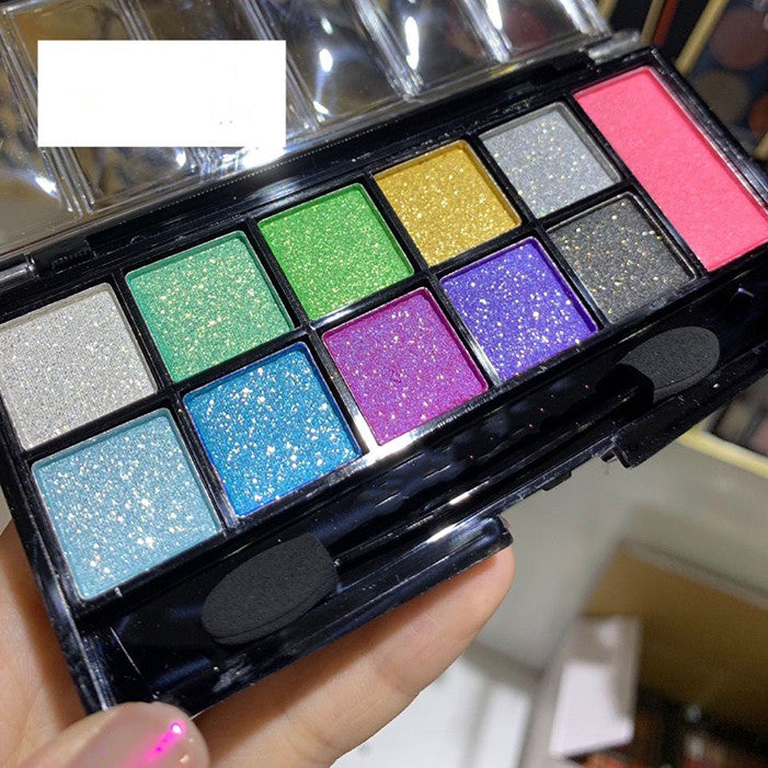 Blue Green Purple Yellow Eye Makeup Palette – Colorful Eyeshadow Collection ✨