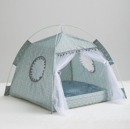 Cat and Small Dog Cozy Tent or House Enclosed Pet Bed