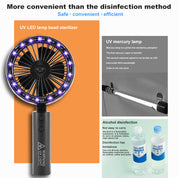 N53 Mini Portable UV Sanitizer Handheld UV Fan Disinfection For Home Travel