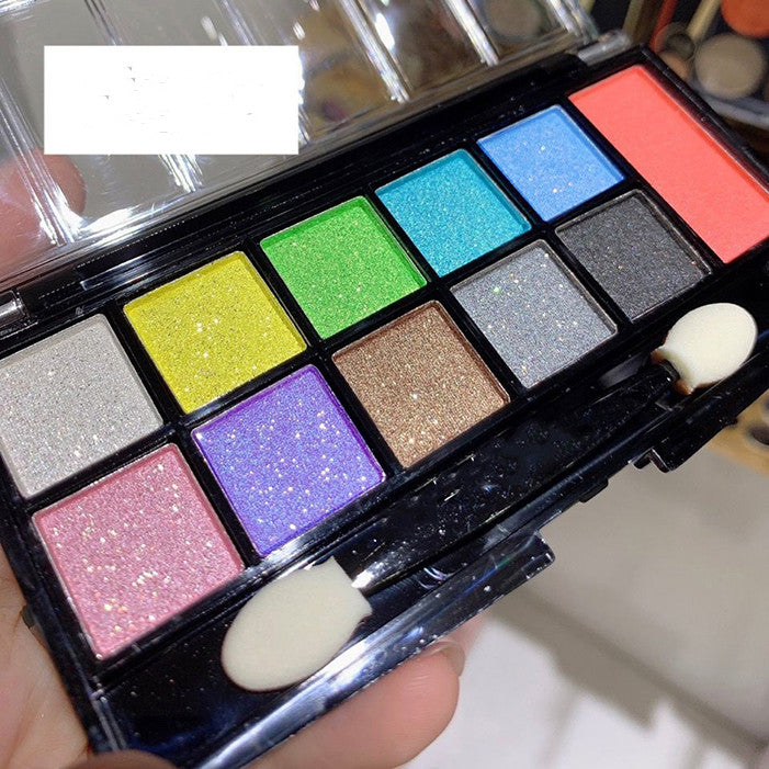 Blue Green Purple Yellow Eye Makeup Palette – Colorful Eyeshadow Collection ✨