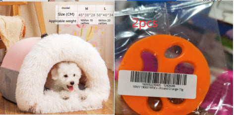 Portable Pet Nest Portable Autumn And Winter Warm Dog Nest Moisture-proof Long Fur Cat Nest Cross Border Pet Nest