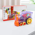 Domino Train Toys Baby Toys Car Puzzle Automatic Release Licensing Electric Building Blocks Train Toy G8Central.com