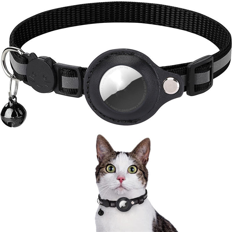 Reflective Collar Waterproof Holder Case For Airtag Air Tag Airtags Protective Cover Cat Dog Kitten Puppy Nylon Collar Red Yellow Purple Black Pink Orange Sky Blue