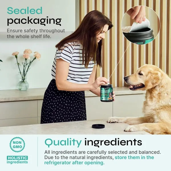 🌿🐶 Hemp Calming Chews for Dogs – Anxiety, Stress & Separation Relief | Duck Flavor 🍗✨