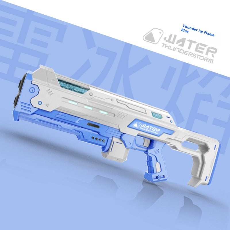 💦⚡ Automatic Water Feeding Pulse Electric Water Gun – High-Power Rechargeable Water Blaster Toy for Outdoor Fun