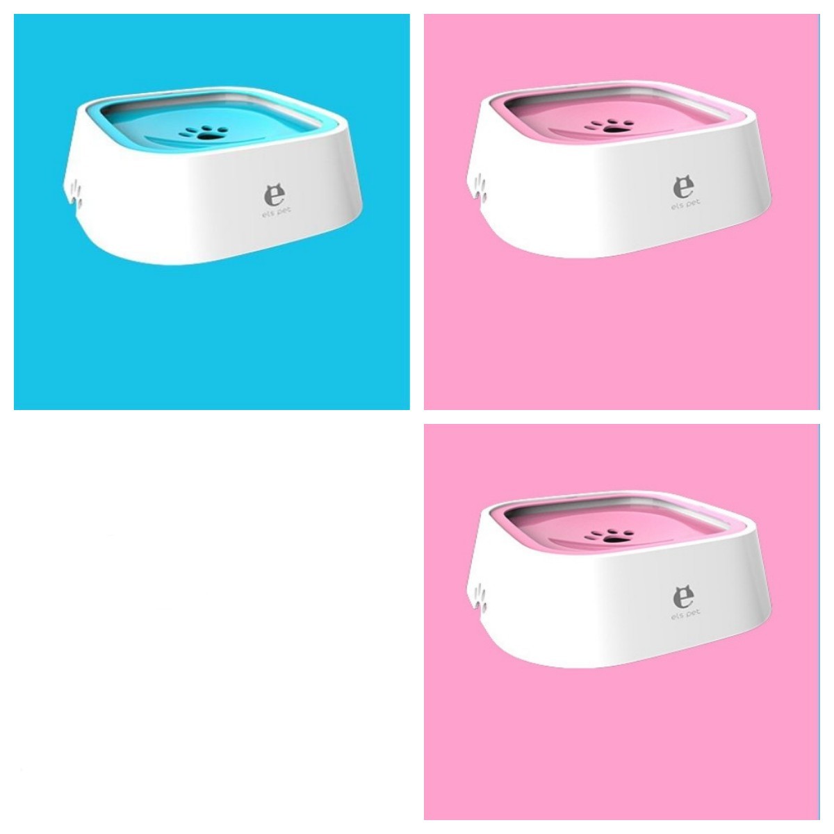 1.58 qt. Cat Dog Water Bowl Carried Floating Bowl Anti-Overflow Slow Water Feeder Dispenser Pet Fountain ABS&PP Dog Supplies
