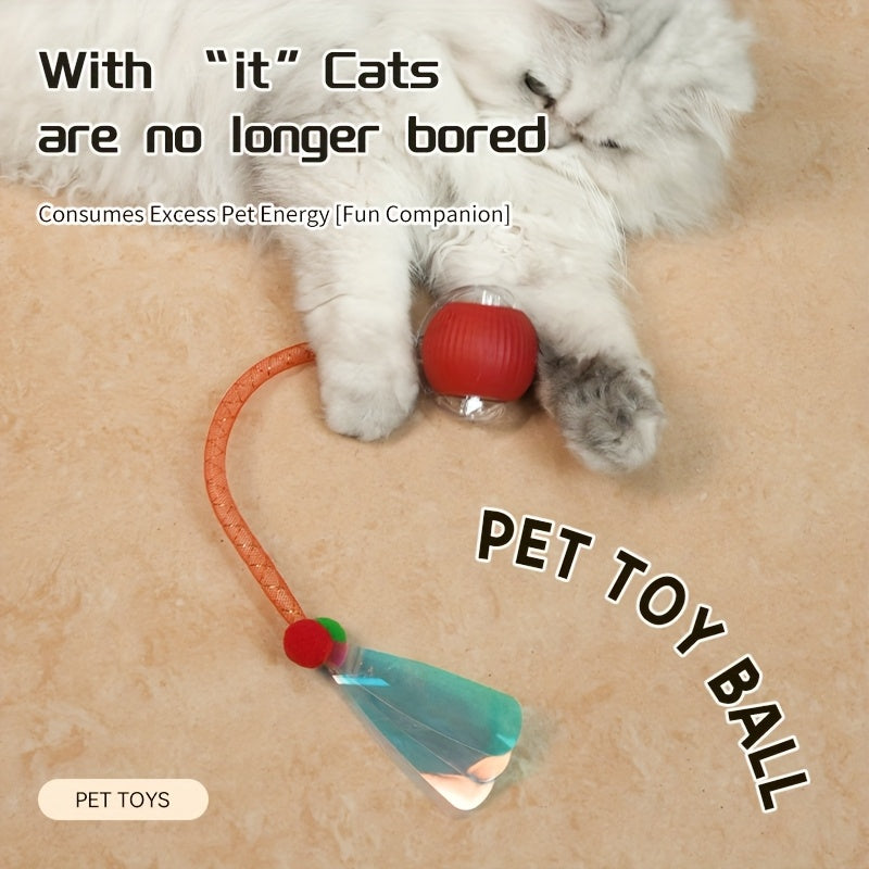 Interactive Cat Toy Ball with Automatic Movement &amp; Obstacle Avoidance