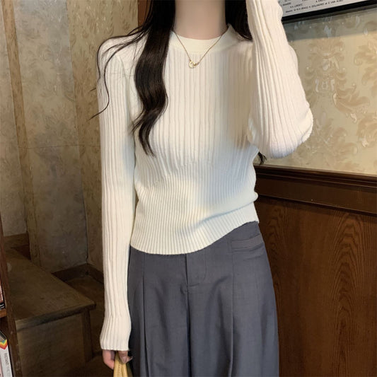 Korean Style Striped Knit Sweater