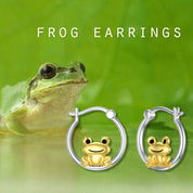 Frog Earrings Hoop Frog Jewelry Gifts for Women Girl Birthday