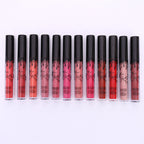 Lip Gloss 12 Bows Set – Liquid Lipstick Long Lasting Lip Makeup Collection 💄✨