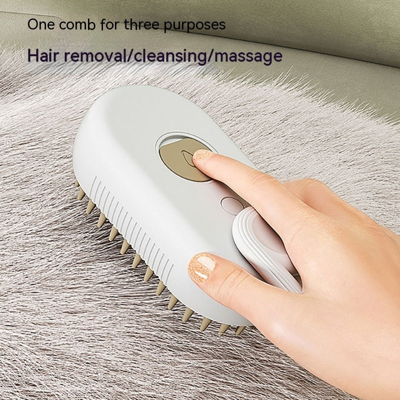 🐾✨ 3-in-1 Cat Steam Brush & Steamy Dog Brush | Electric Spray Pet Grooming Comb 💦 | Massage, Hair Removal & Deshedding Tool