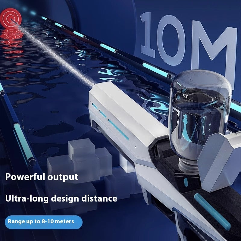 💦⚡ Automatic Water Feeding Pulse Electric Water Gun – High-Power Rechargeable Water Blaster Toy for Outdoor Fun